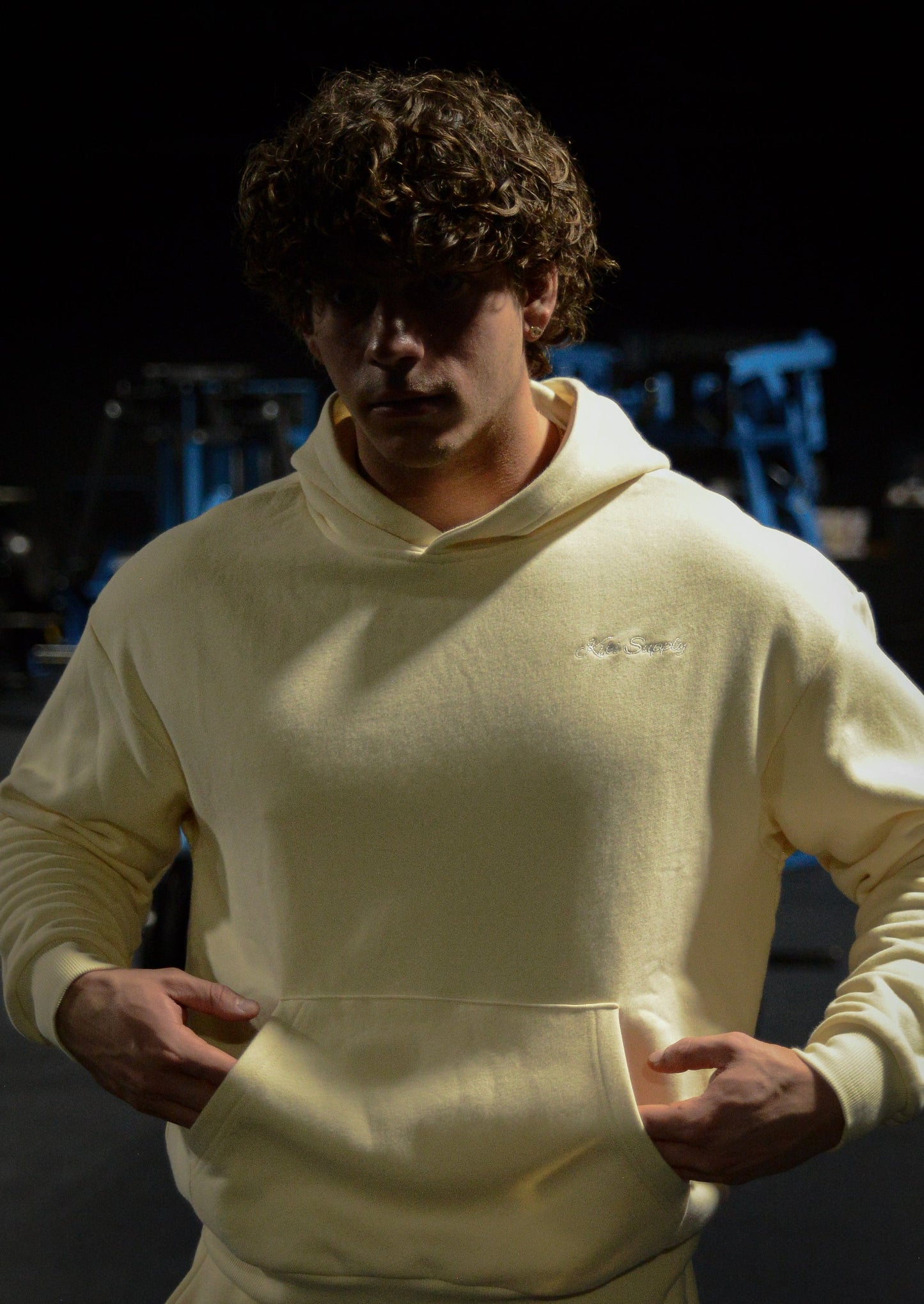 CUT-OUT Hoodie Beige